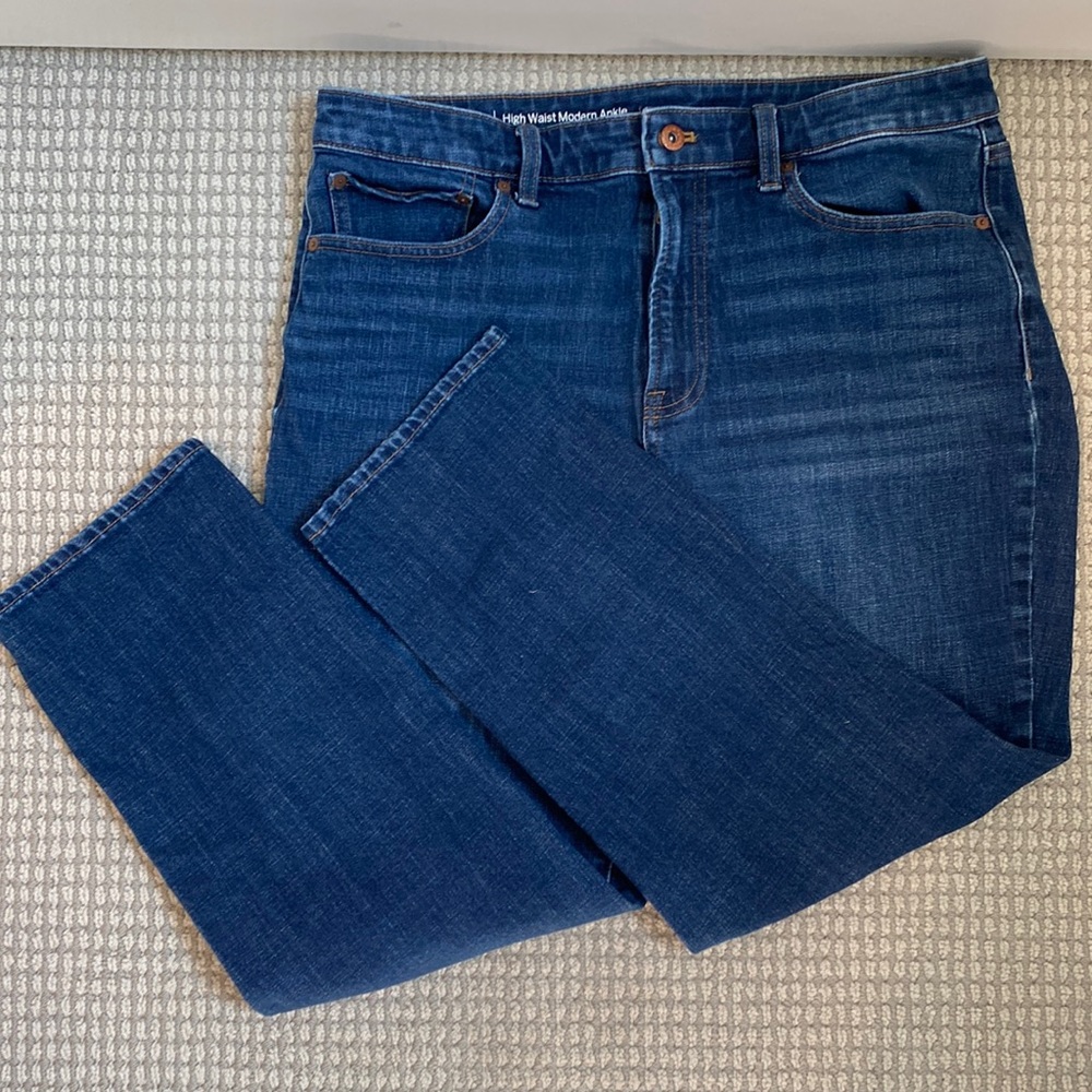 Talbots Size 14 High Waist Modern Ankle Jeans